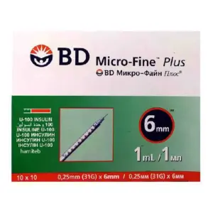سرنگ انسولین بی دی مدل Micro Fine (بسته 10 عددی)